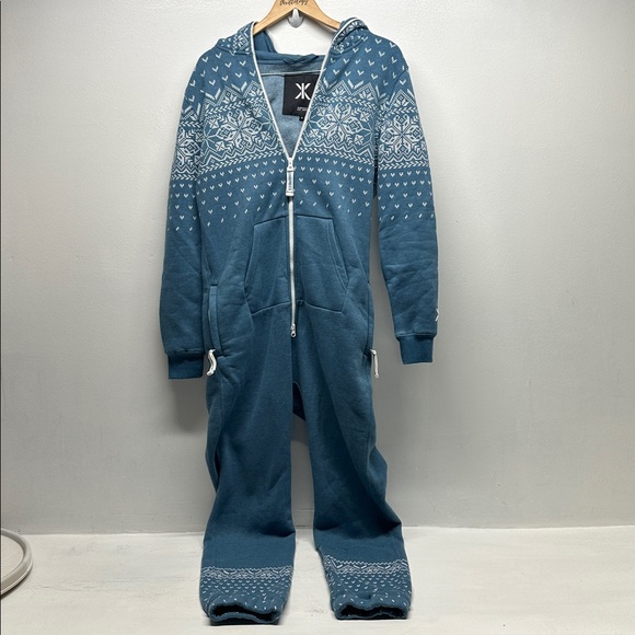Onepiece of Norway Alpine 2.0 Jumpsuit One Piece Hooded Zip Front Blue Small - Picture 5 of 9